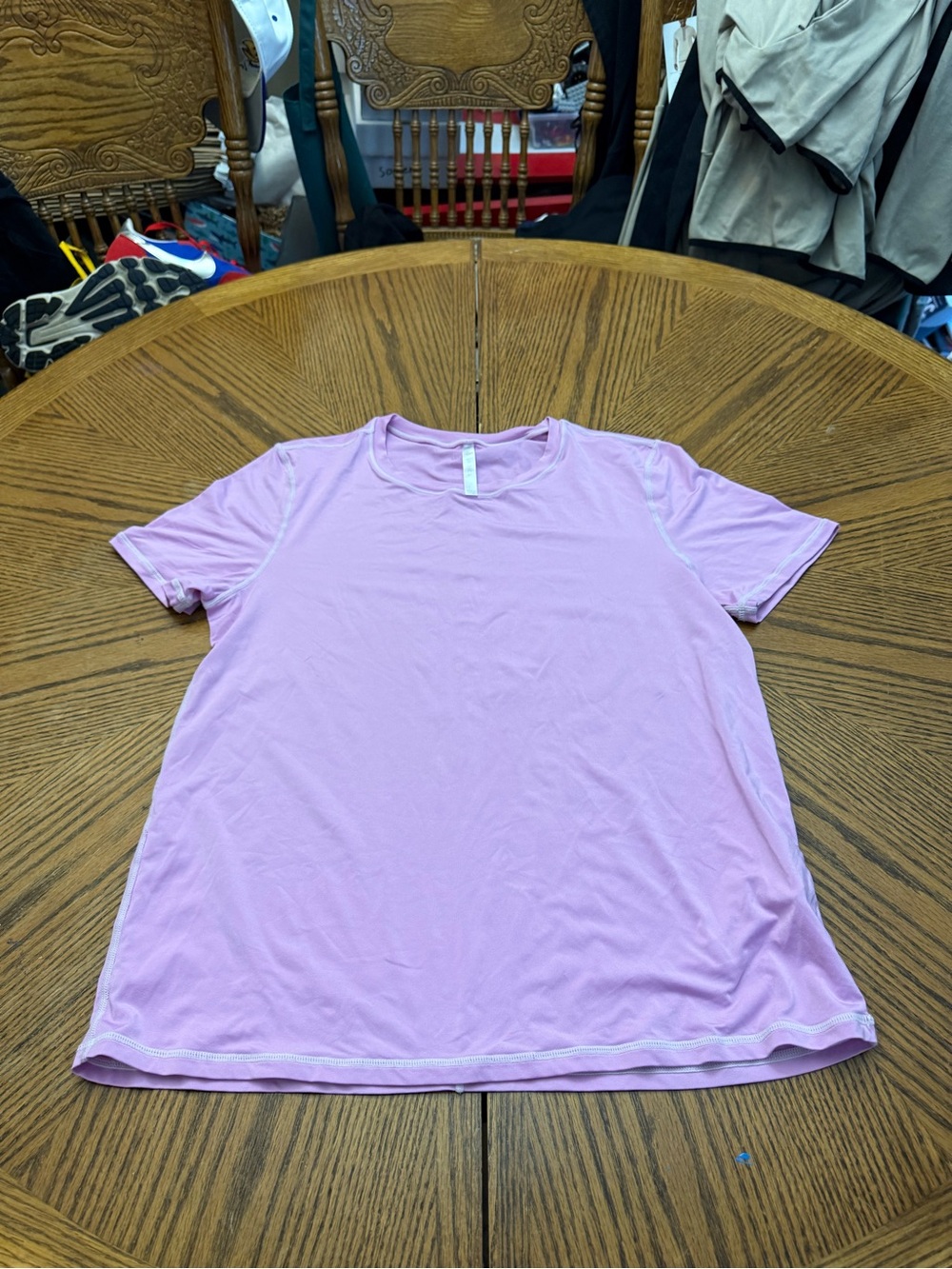 Fabletics Light Pink Short Sleeve Crew Tee
